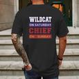 Wildcat On Saturday Chief On Sunday Kansas City Mens Back Print T-shirt Gifts for Men