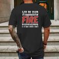 Wildland Fire Firefighter Forest Wildfire Fire Dept Gift Mens Back Print T-shirt Gifts for Men