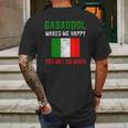 I Will Have The Gabagool Makes Me Happy Mens Back Print T-shirt Gifts for Men