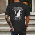 Witch Salem Sanctuary For Wayward Black Cats 1692 Gift Mens Back Print T-shirt Gifts for Men