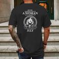 Woman Listens To Stevie Nicks Mens Back Print T-shirt Gifts for Men