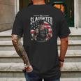 Wwe Sgt Slaughter With Flag Mens Back Print T-shirt Gifts for Men