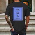 Yalla Habibi Arabic Lebanese Mens Back Print T-shirt Gifts for Men