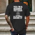 Yes Im A Girl I Drive A Volkswagen Mens Back Print T-shirt Gifts for Men