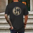 Yin Yang Guitar Rock Shirt Funny Guitar Mens Back Print T-shirt Gifts for Men