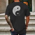 Yin Yang Symbol Tao Taijitu Yoga Peace Love Mens Back Print T-shirt Gifts for Men