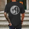 Ying Yang Acoustic Guitar Rock Star Gift Mens Back Print T-shirt Gifts for Men