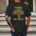 Yoda One For Me Vintage Mens Back Print T-shirt Gifts for Men