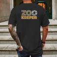 Zookeeper African Savanna Mens Back Print T-shirt Gifts for Men