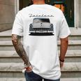 1956 Ford Fairlane Front Blue White Mens Back Print T-shirt Gifts for Men