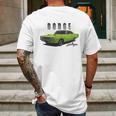 1972 Dodge Dart Swinger Green Mens Back Print T-shirt Gifts for Men