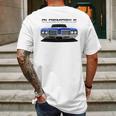 1972 Oldsmobile 442 Front Blue Ii Mens Back Print T-shirt Gifts for Men