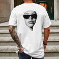 Aaliyah In Glasses Mens Back Print T-shirt Gifts for Men