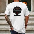 Afro Latina Proud Latinx Orgullo Black Spanish Mens Back Print T-shirt Gifts for Men