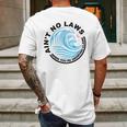 Aint No Laws Tshirt - White Claw Mens Back Print T-shirt Gifts for Men