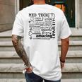 Amazing Med Tech Mens Back Print T-shirt Gifts for Men