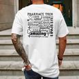 Amazing Pharmacy Tech Mens Back Print T-shirt Gifts for Men