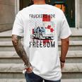 American Flag Canada Flag Freedom Awesome 2022 Gift Mens Back Print T-shirt Gifts for Men