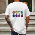 Among Us Character Mens Back Print T-shirt Gifts for Men