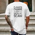 Anti Climate Change Anti Socialist Climate Change Mens Back Print T-shirt Gifts for Men