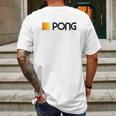 Atari Pong Video Game Mens Back Print T-shirt Gifts for Men