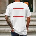 Atl Hoe Red Line Mens Back Print T-shirt Gifts for Men