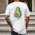 Avocado Seed Fat Funny Vegan Big Scratching Mens Back Print T-shirt Gifts for Men