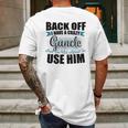 Back Off I Have A Crazy Guncle And I Am Not Afraid To Infant Creeper Mens Back Print T-shirt Gifts for Men