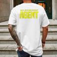 Bail Enforcement Agent For Fugitive Bounty Hunters Mens Back Print T-shirt Gifts for Men