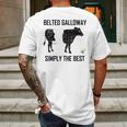 Belted Galloway Simply The Best Vintage Cow Gift Mens Back Print T-shirt Gifts for Men