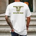 Beware Of Pit Bulls They Will Steal Your Heart Mens Back Print T-shirt Gifts for Men