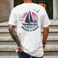 Boats And Hoes Sailing Mens Back Print T-shirt Gifts for Men