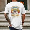 I Was Born For This Retro Vintage Social Distancing Mens Back Print T-shirt Gifts for Men