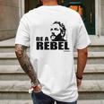 Breitbart - Be A Rebel - Orange Mens Back Print T-shirt Gifts for Men