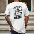 Brisco Brands Like Pineapple Pizza Debate Opinion Funny Mens Back Print T-shirt Gifts for Men