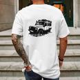 Brown Land Rover Defender Illustation - Autonaut Mens Back Print T-shirt Gifts for Men