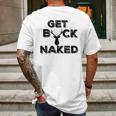 Get Buck Naked Funny Deer Hunter Tee Mens Back Print T-shirt Gifts for Men