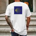 Camino De Santiago Spain Mens Back Print T-shirt Gifts for Men