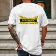 I Cant Breathe Eric Garner Yellow Mens Back Print T-shirt Gifts for Men