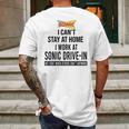 I Cant Stay At Home I Work At Sonic Drive In We Fight Shirt Mens Back Print T-shirt Gifts for Men