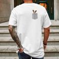 Cardigan Welsh Corgi Dog In Your Pocke Mens Back Print T-shirt Gifts for Men