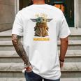 The Child Baby Yoda Mandalorian Shirt Mens Back Print T-shirt Gifts for Men