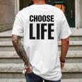 Choose Life 80S Retro Vintage Mens Back Print T-shirt Gifts for Men