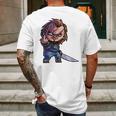 Chucky Middle Finger Mens Back Print T-shirt Gifts for Men