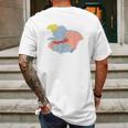 Classic Dumbo Circus Elephant Mens Back Print T-shirt Gifts for Men