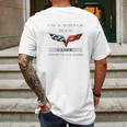 Corvette C6 Dob Mens Back Print T-shirt Gifts for Men