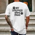 Creeper My Siblings Have Paws Funny Cool Cute Dog Cat Mens Back Print T-shirt Gifts for Men