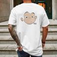 Curious George Face Mens Back Print T-shirt Gifts for Men