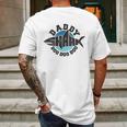 Daddy Shark Graphic Dad Birthday Gifts Mens Back Print T-shirt Gifts for Men