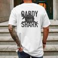 Daddy Shark Printed Graphic Dad Birthday Gifts Mens Back Print T-shirt Gifts for Men